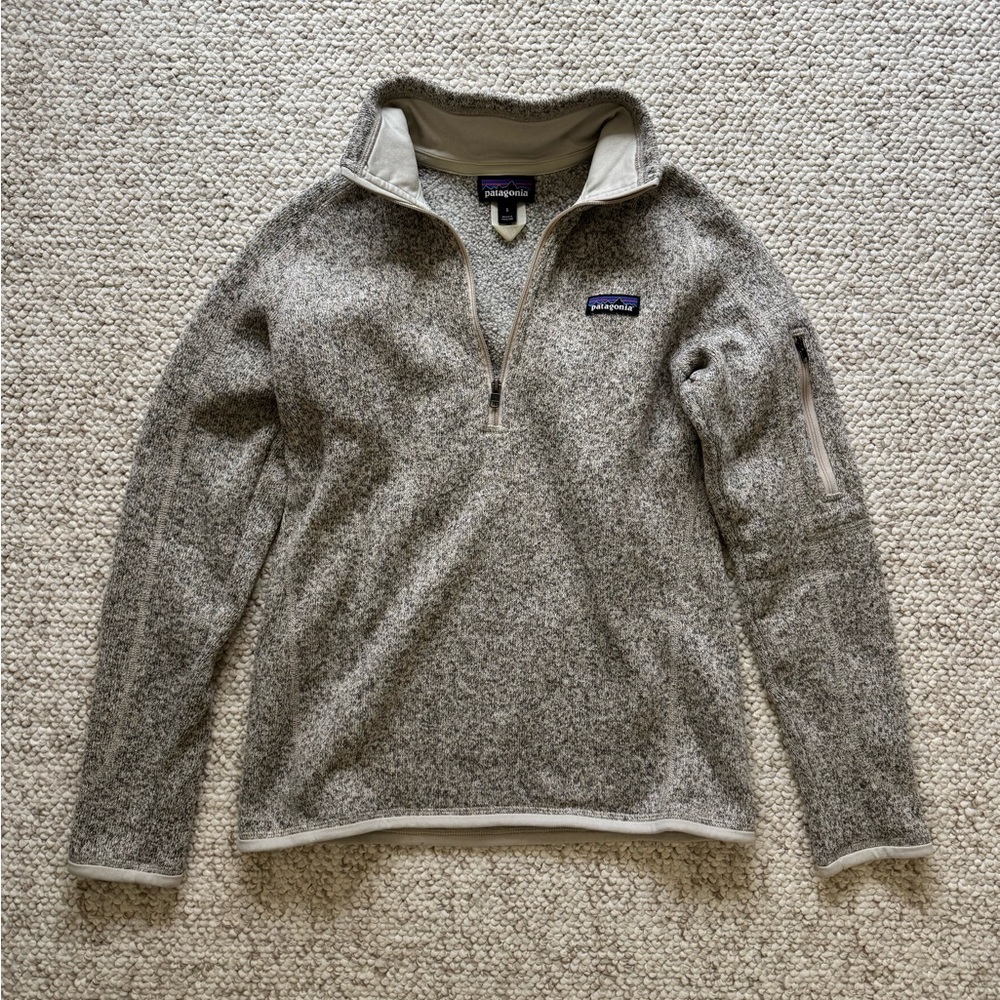 Patagonia Women's W's Better Sweater 1/4-Zip - Small - Pelican